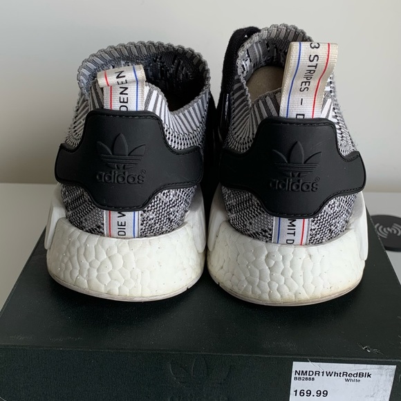 Adidas NMD R1 PK Tri Color Stripes White - Picture 4 of 4